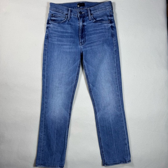 Mother The Mid Rise Dazzler Ankle Straight Leg We the Animal Wash Women Size 26 - Picture 2 of 11